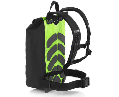 Hier kann man die Rückenpolster und die Gurte sehr gut sehen - die sind für das angenehme Tragen verantwortlich.